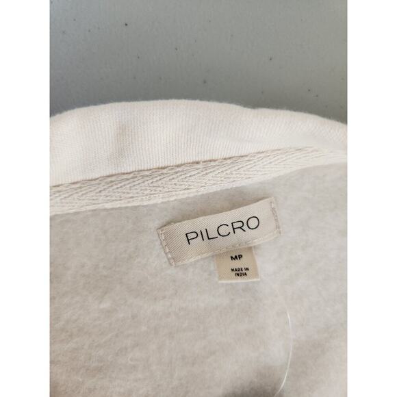 MWT Anthropologie Pilcro Sweatshirt Twofer Mini Dress Sz MP Petite White 9F405 - Picture 10 of 12